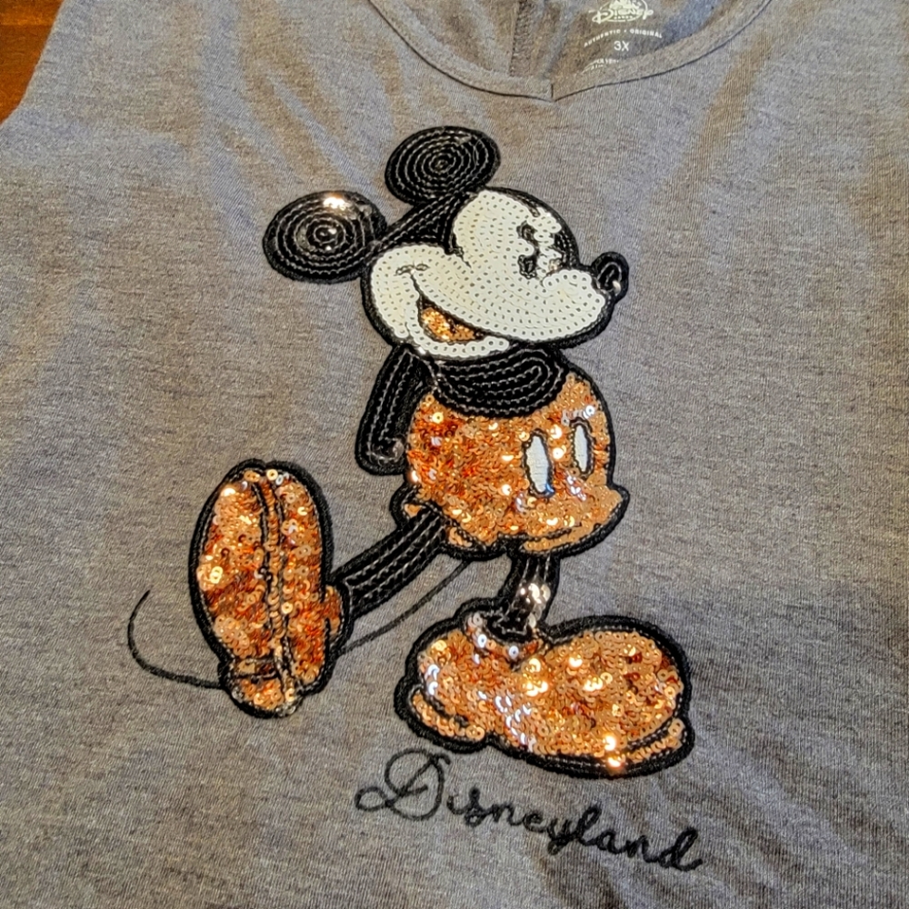 Disney Authentic Original Mickey Sequined Shirt